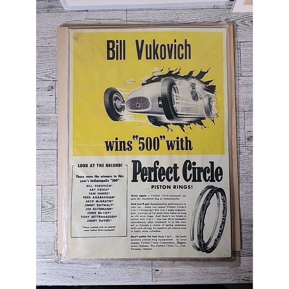 7 Vintage STUDEBAKER BILL VUKOVICH DODGE BUICK Ads Art Print Clippings Lot 1930s - Picture 6 of 8